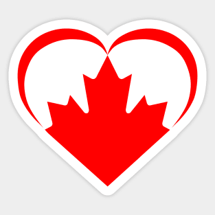 Canada Heart 2018 Red 2 Sticker